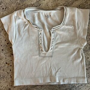 Urban Outfitters Out from Under Go for Gold Top - White